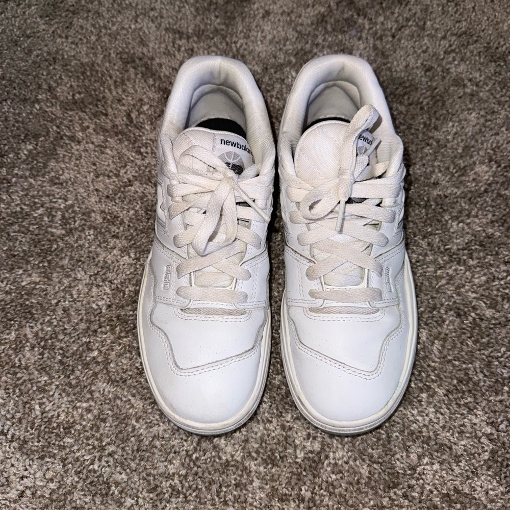 New Balance Kids White Low-Top Sneakers